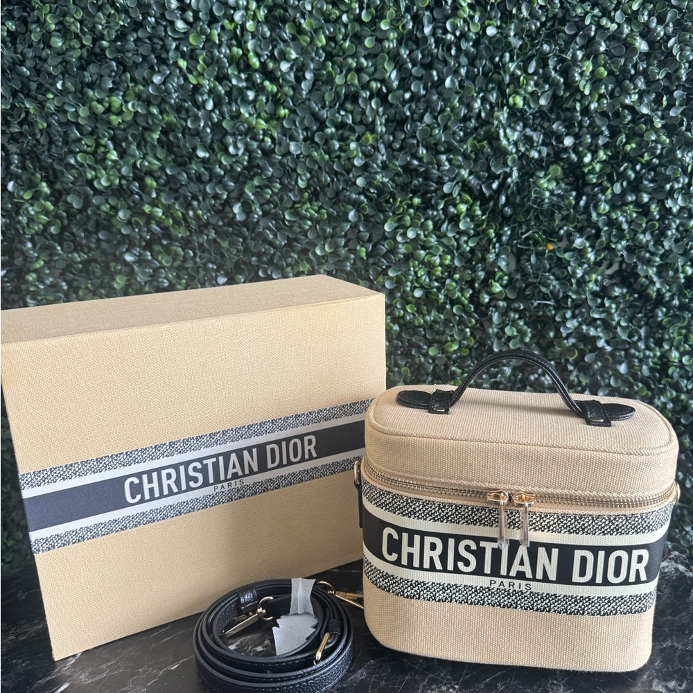 Dior Beige and Black Vanity Case